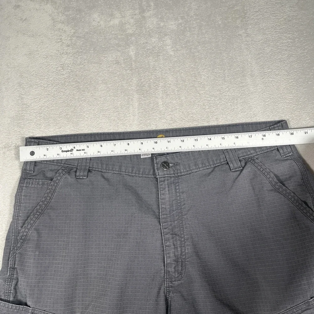 Carhartt Mens Force Relaxed Fit Ripstop Cargo Shorts 40 Grey 11 Inseam 103543